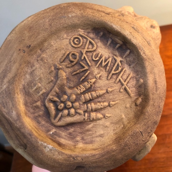 Rare 1971 Jim Rumph handcrafted pottery mug - Picture 4 of 6